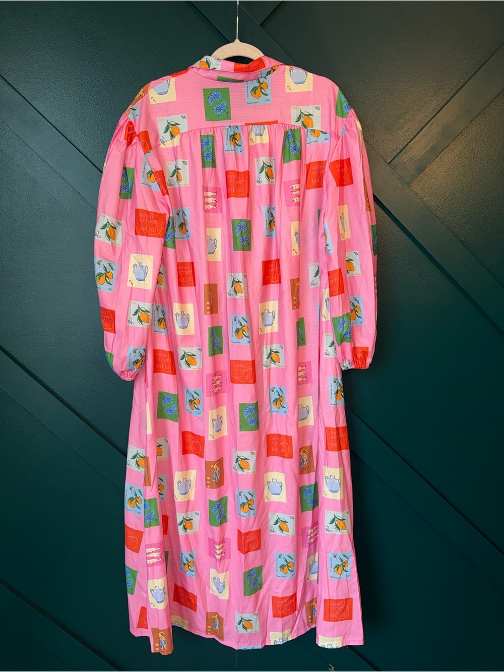 Women's Linen Blend Pink Printed Maxi Dress with Belt Resort Wear Aesthetic - Picture 4 of 10